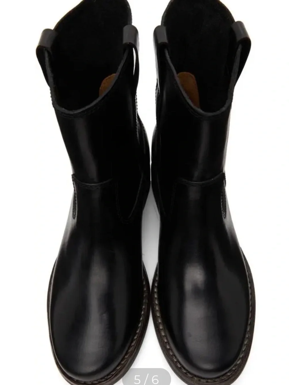 NWOT Isabel Marant Black Leather Ankle Boots